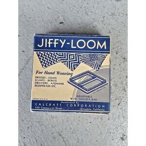 Vintage Jiffy Loom For Hand Weaving Calcraft Company Adjustable Made In U.S.A.